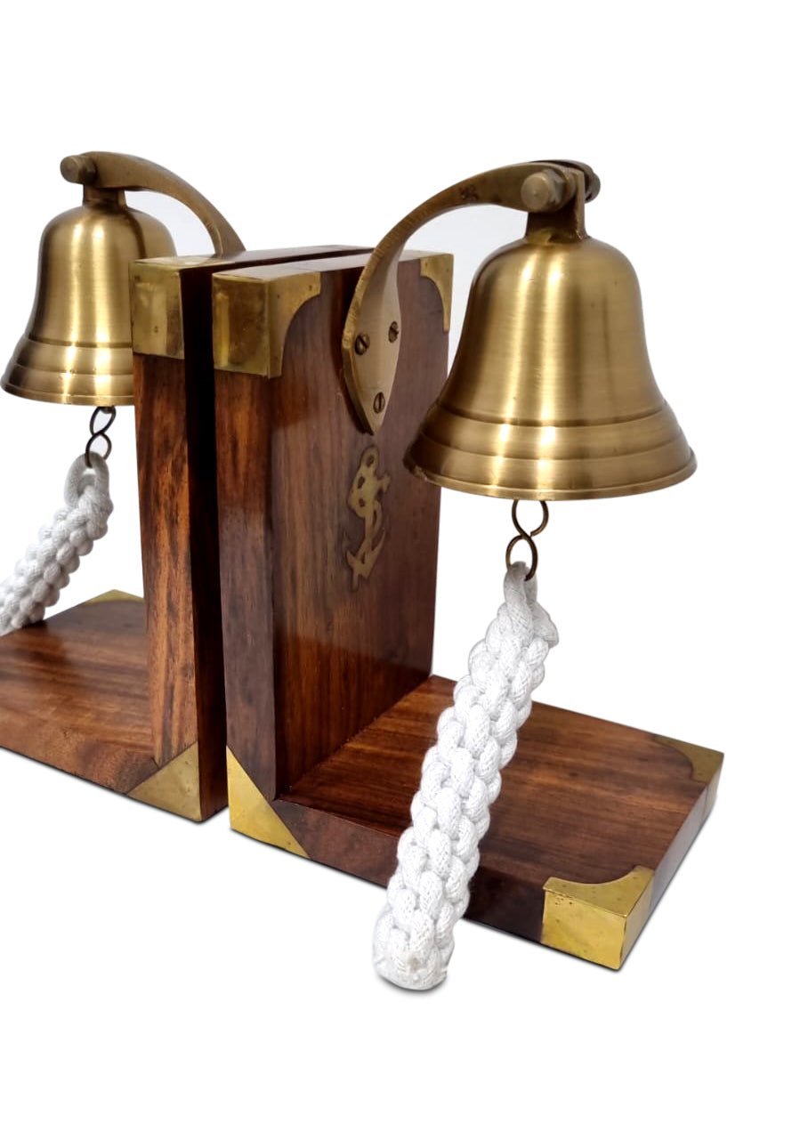 Brass Bookend - Anchor Bell- (BE101) - Vintage World Australia - 3