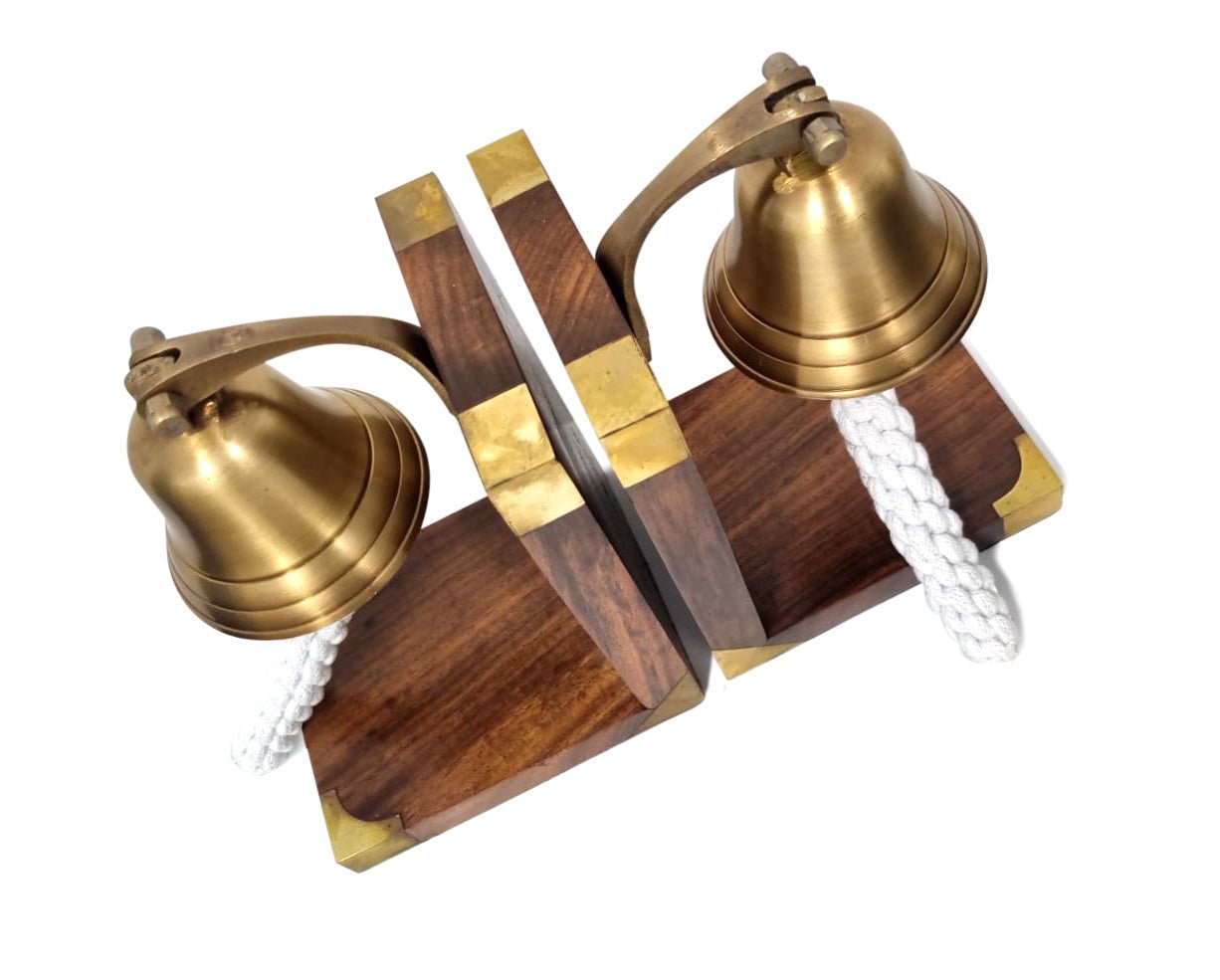Brass Bookend - Anchor Bell- (BE101) - Vintage World Australia - 4