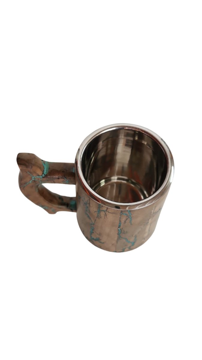 Medieval Beer Mug - Fractal Burning Wood - Vintage World Australia - 5