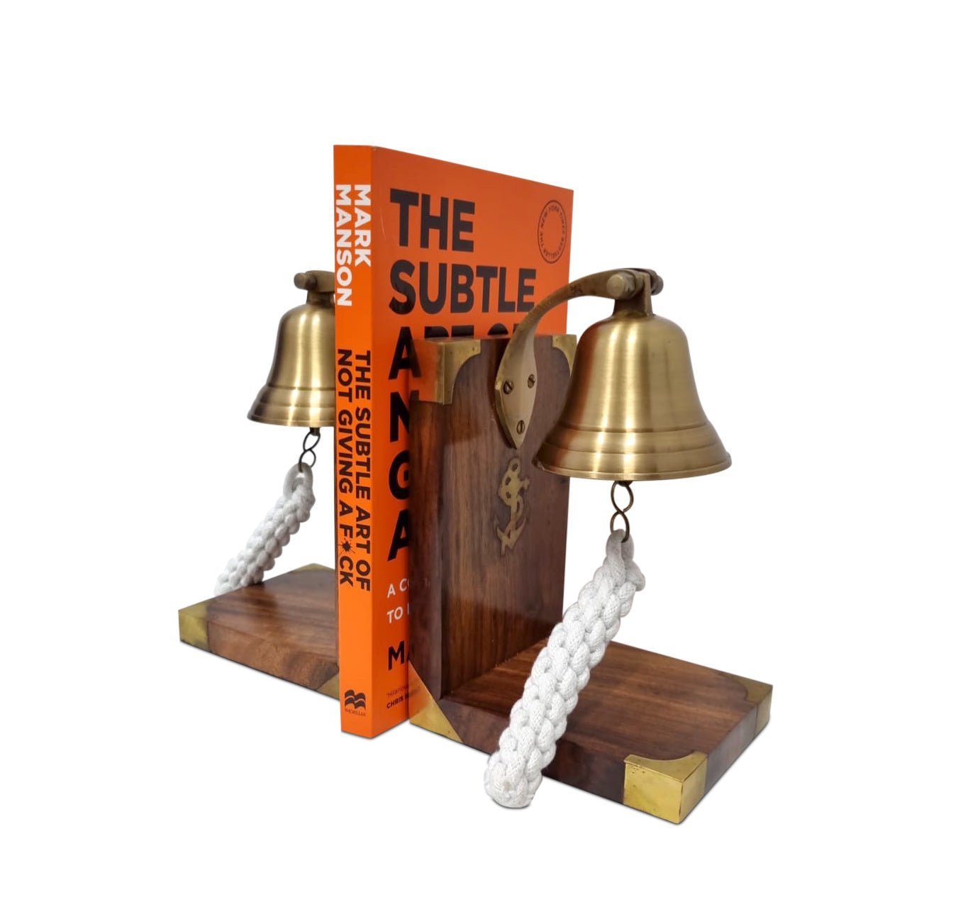 Brass Bookend - Anchor Bell- (BE101) - Vintage World Australia - 5