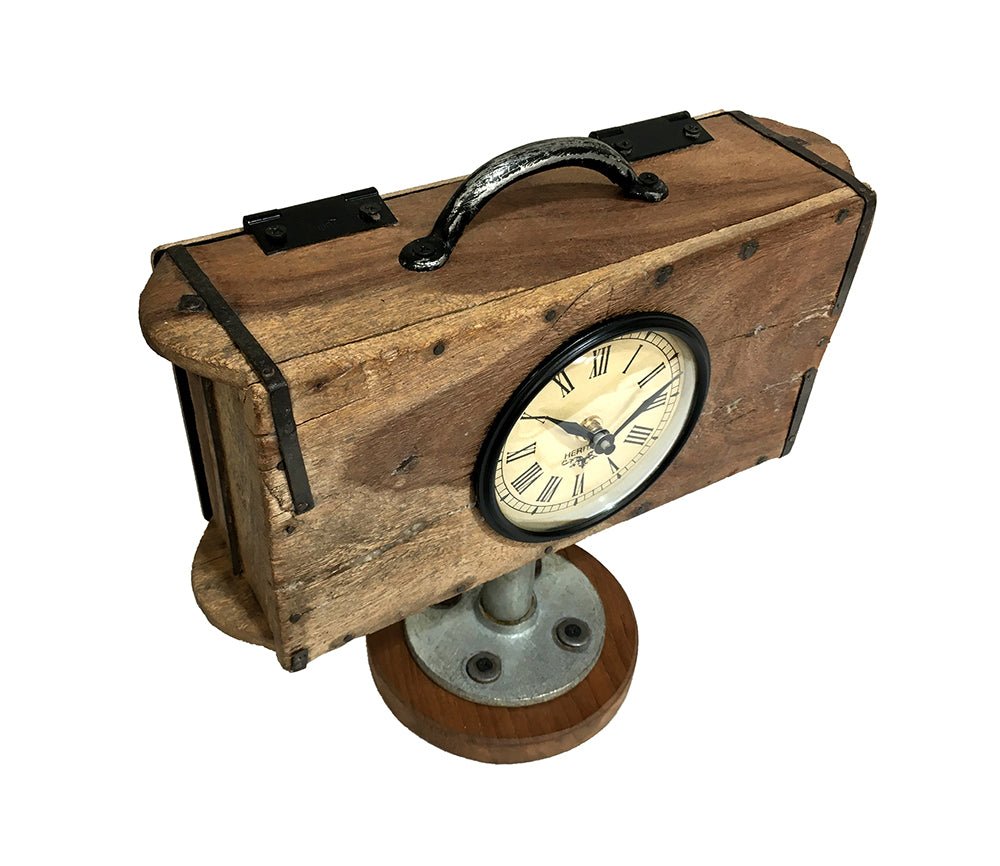 Table Clock - Brick Mould With Base - (TC106) - Vintage World Australia - 4