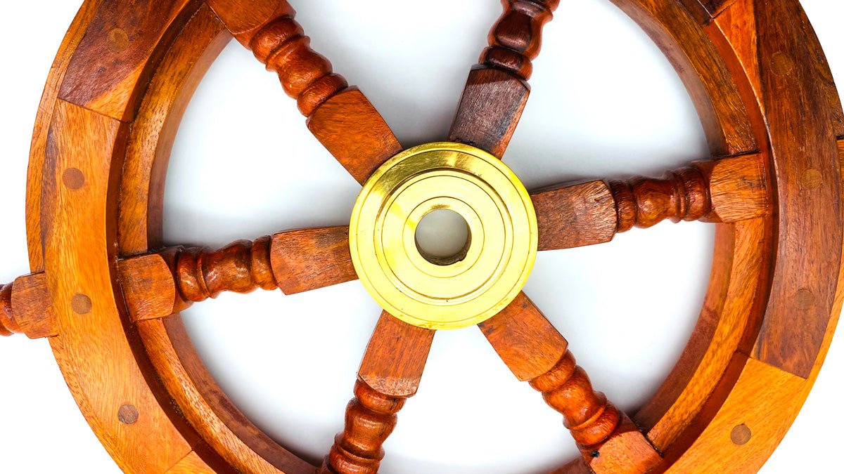 Ship Wheel (450mm) - Vintage World Australia - 6