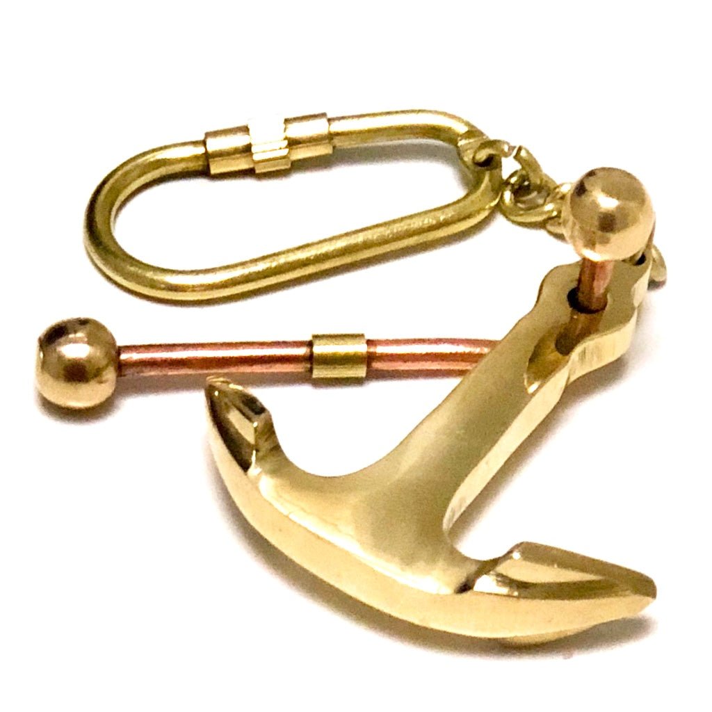 Ship Anchor Keyring - (KC102) - Vintage World Australia - 2