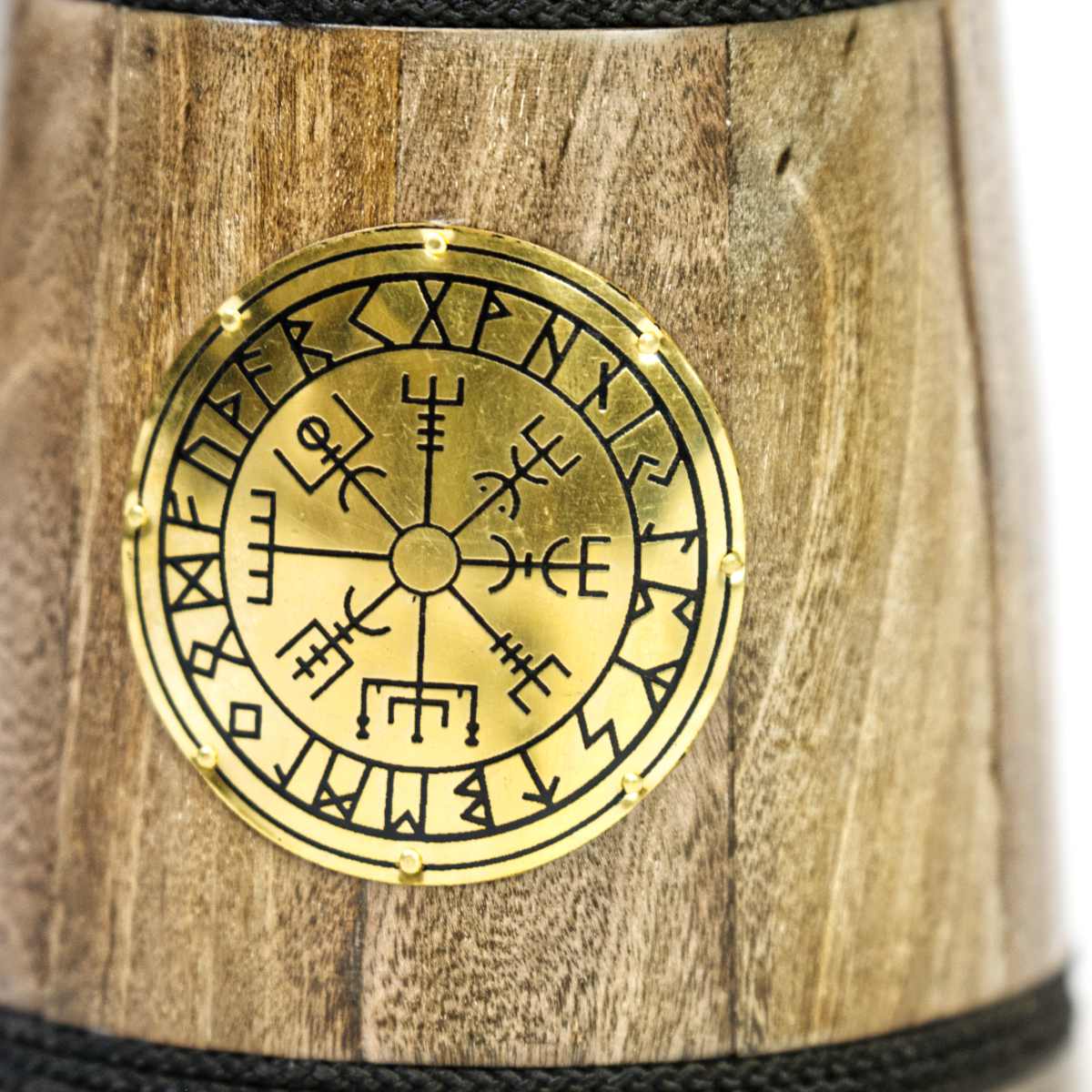 Medieval Beer Mug - The Vegvisir, the viking compass