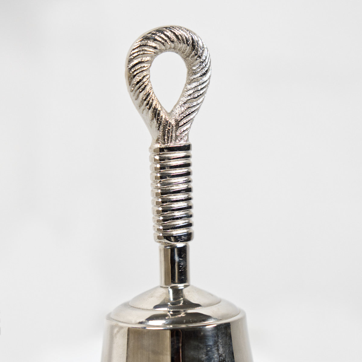 Nickel Finish Premium Quality Brass Hand Bell - 80mm