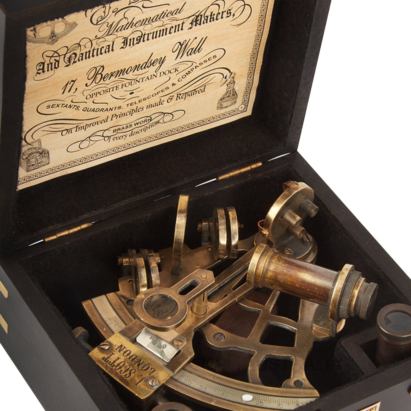 J Scott 155mm Nautical Sextant - ( STN102 ) - Vintage World Australia - 3