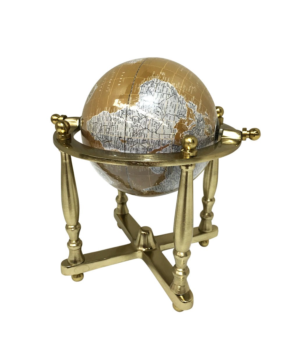 Horizontal Cradle Mount World Globe - 270mm - (WG107) - Vintage World Australia - 1