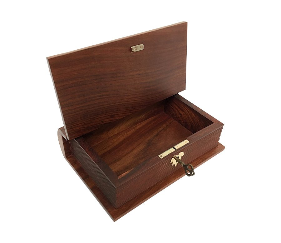 Nautical Book Box 210mm w/ Lock & Key - (WBJ121) - Vintage World Australia - 2