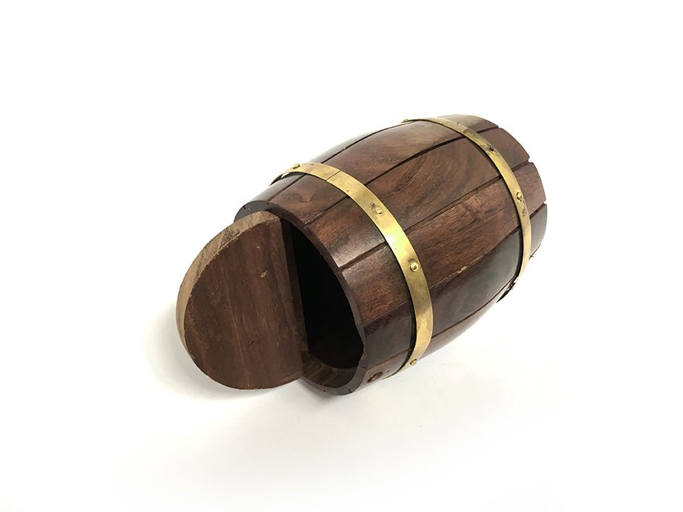 Wine Barrel Money Box 180mm- (WMB103A) - Vintage World Australia - 7