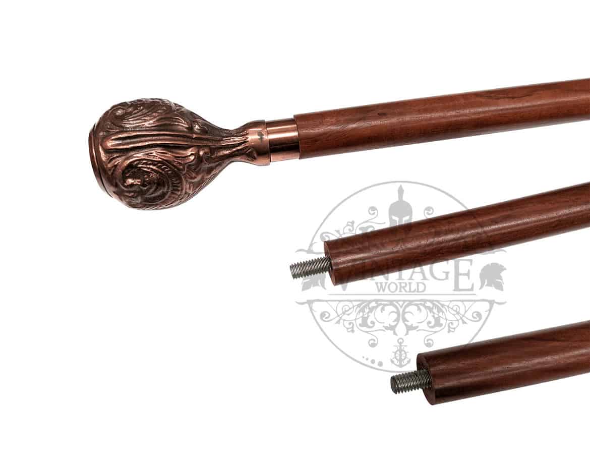 Compass Handle Walking Stick - (WS106) - Vintage World Australia - 6