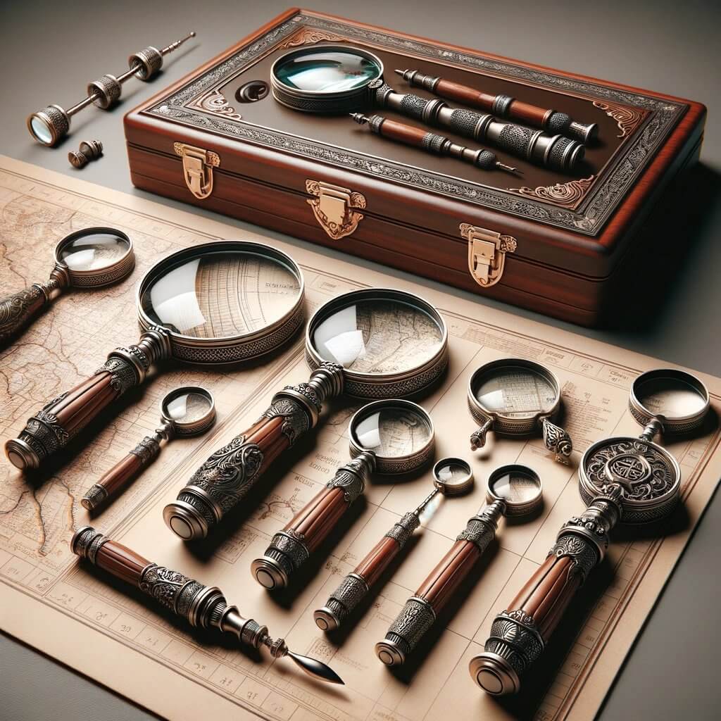 Vintage & Antique Brass Magnifying Glass – Vintage World USA