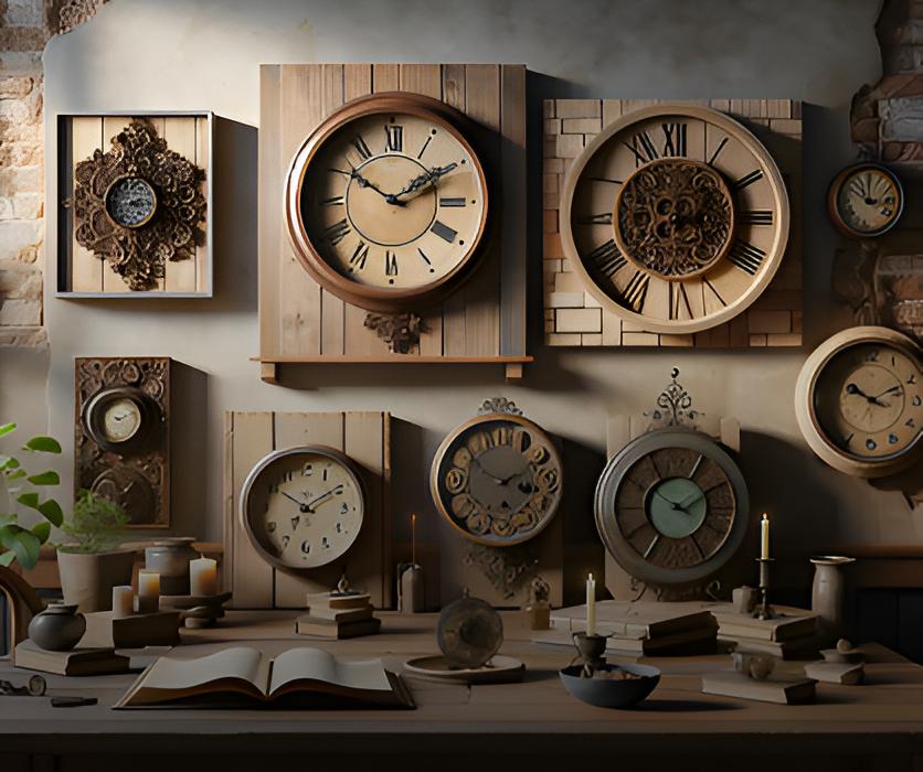 Vintage Table & Wall Clocks