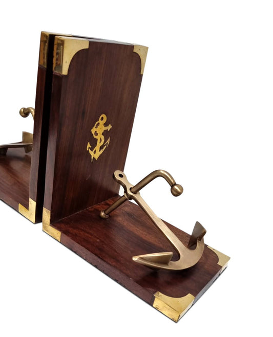 Brass Bookend - Anchor- (BE102) - Vintage World Australia - 1