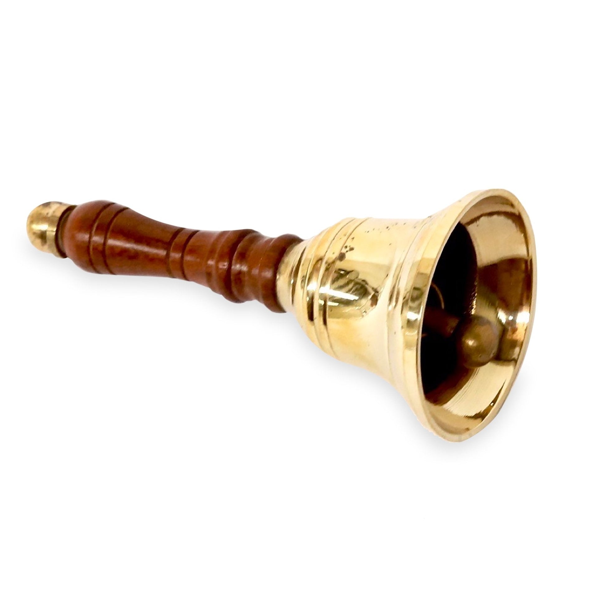 Brass Hand Bell - 120mm (Dia) - (BB100B) - Vintage World Australia - 2