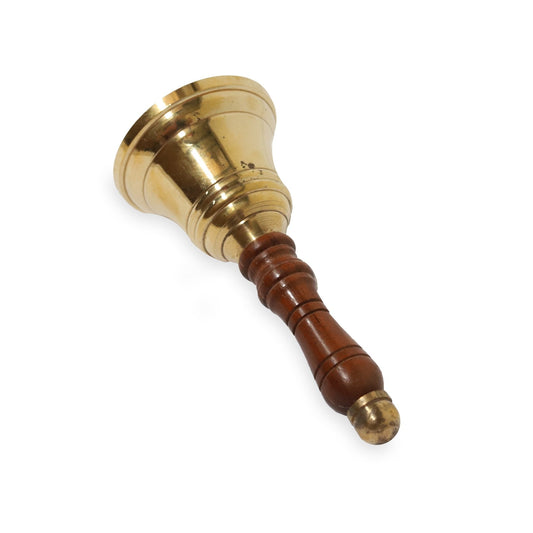 Brass Hand Bell - 120mm (Dia) - (BB100B) - Vintage World Australia - 1