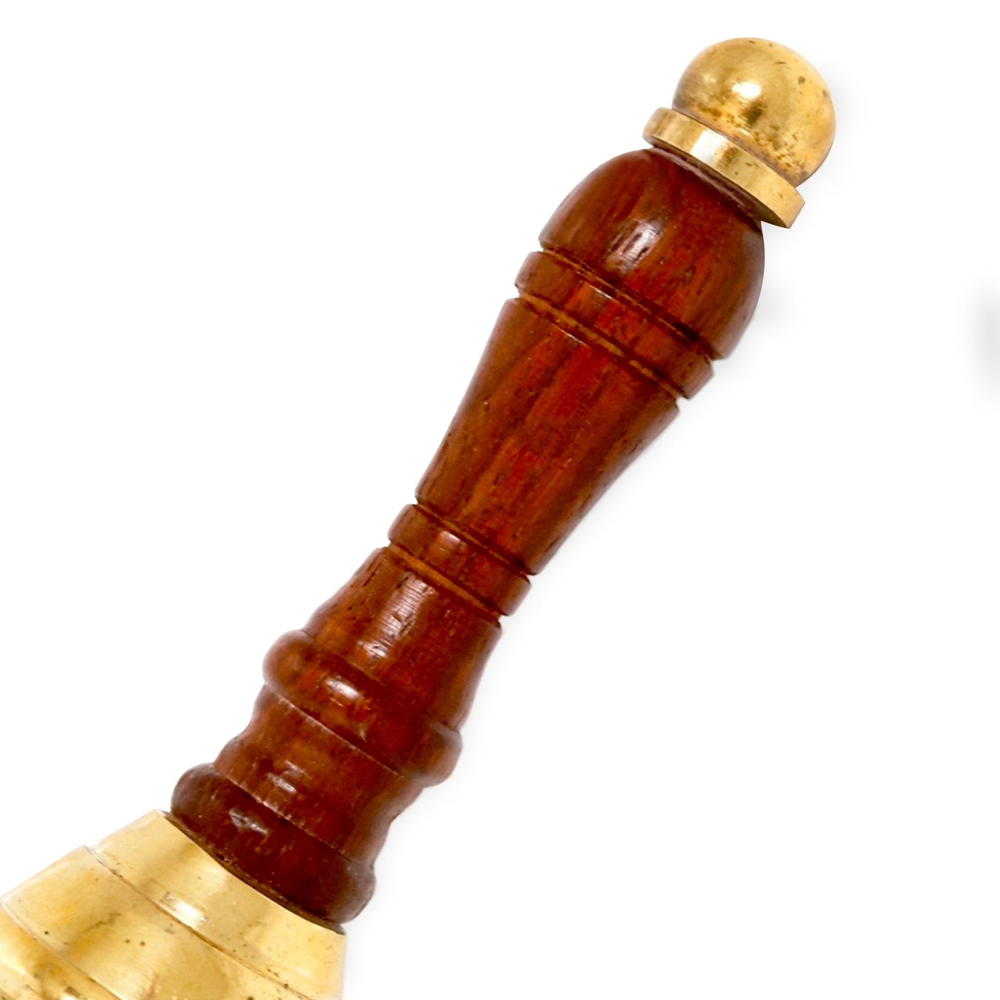 Brass Hand Bell - 120mm (Dia) - (BB100B) - Vintage World Australia - 4