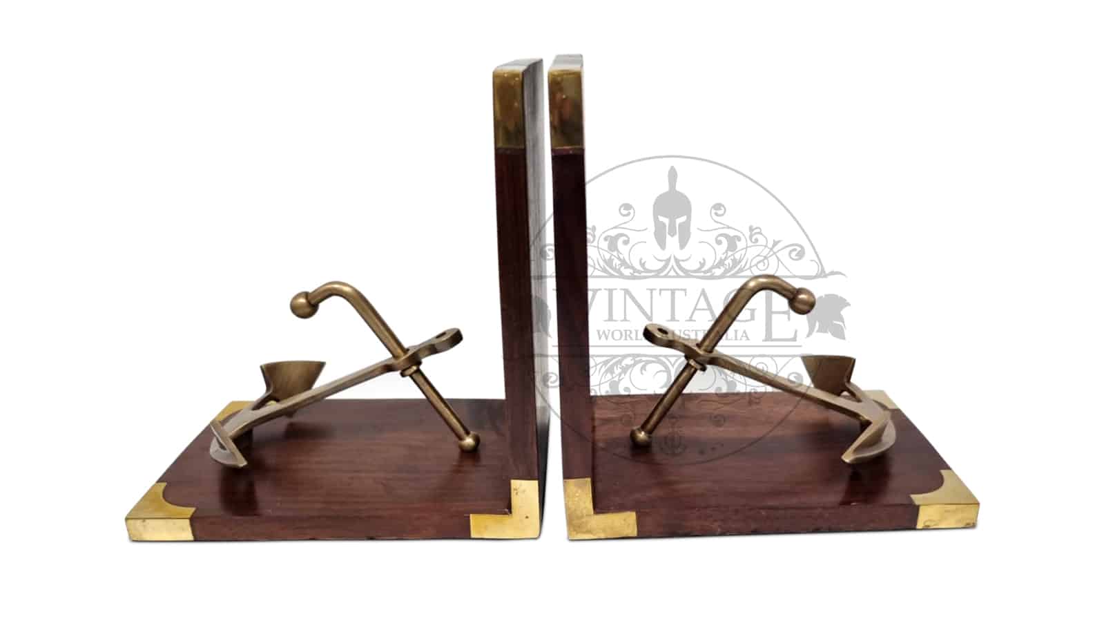 Brass Bookend - Anchor- (BE102) - Vintage World Australia - 3