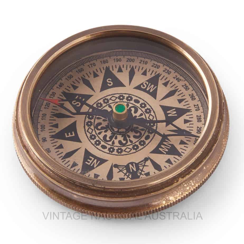 HMS Endeavour 60mm Portable Compass - (CN101) - Vintage World Australia - 2