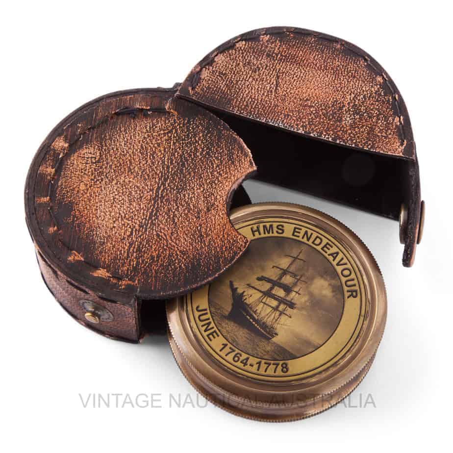 HMS Endeavour 60mm Portable Compass - (CN101) - Vintage World Australia - 5