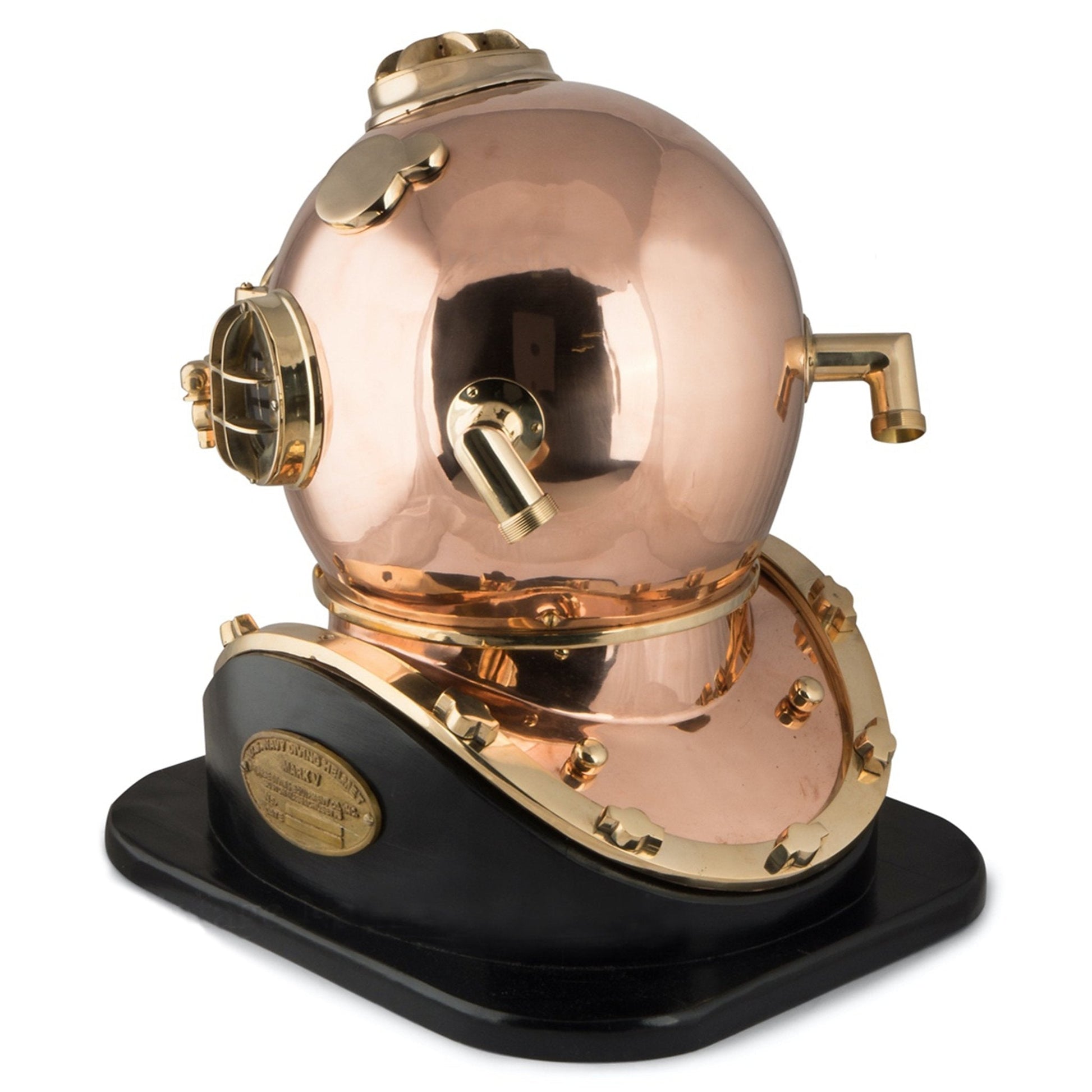 US Navy Mark V Diving Helmet – (9 Kg) - ( DH102A ) - Vintage World Australia - 3