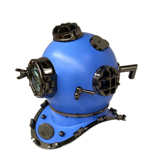 US Navy Mark V Diving Helmet – Blue - ( DH103D ) - Vintage World Australia - 1