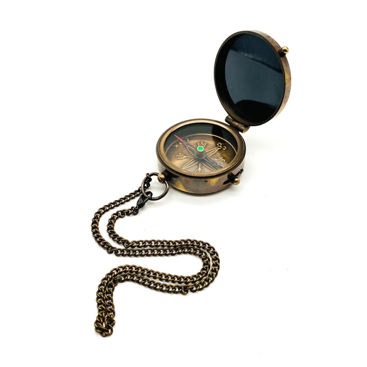 45mm Pocket Compass with message - Husband - Vintage World Australia - 3