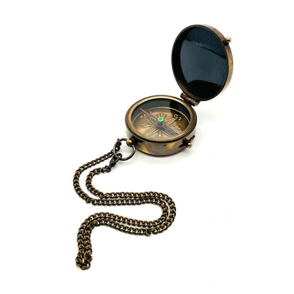 45mm Pocket Compass with message - Husband - Vintage World Australia - 3