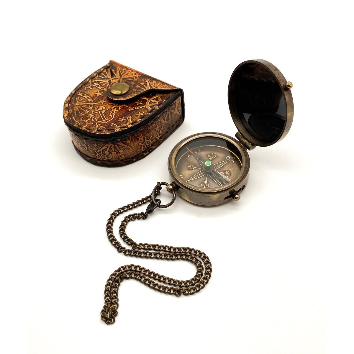 45mm Pocket Compass with message - Husband - Vintage World Australia - 4