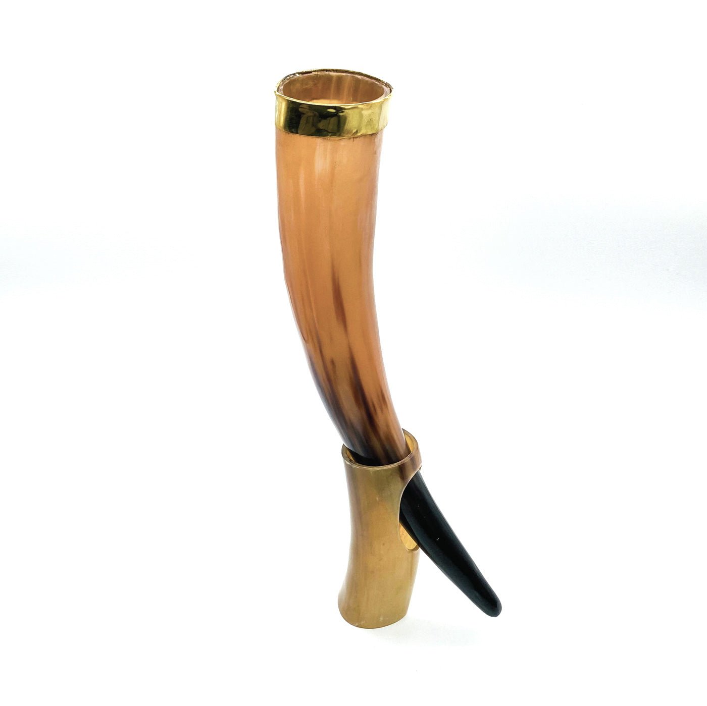 Viking Drinking Horn with Stand - ( MX100 ) - Vintage World Australia - 1