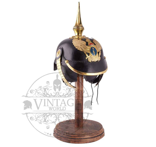 WWI Prussian Pickelhaube Spike Helmet - ( MH107 ) - Vintage World Australia - 1