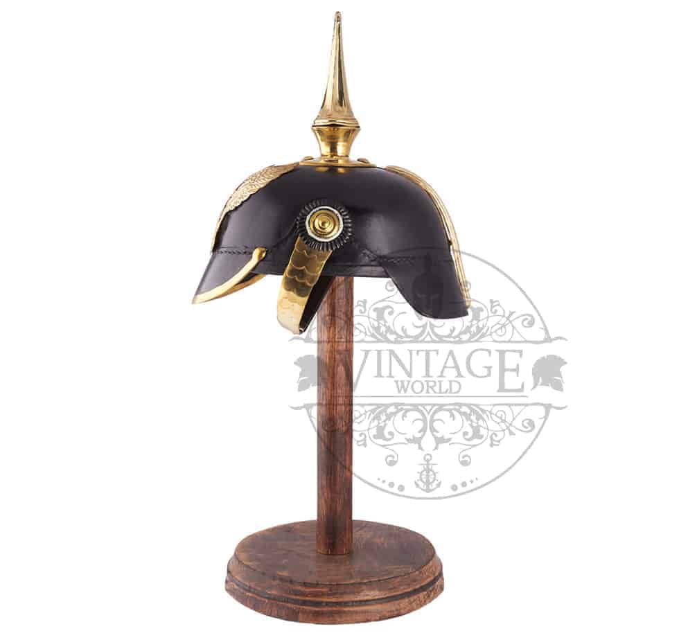 WWI Prussian Pickelhaube Spike Helmet - ( MH107 ) - Vintage World Australia - 5