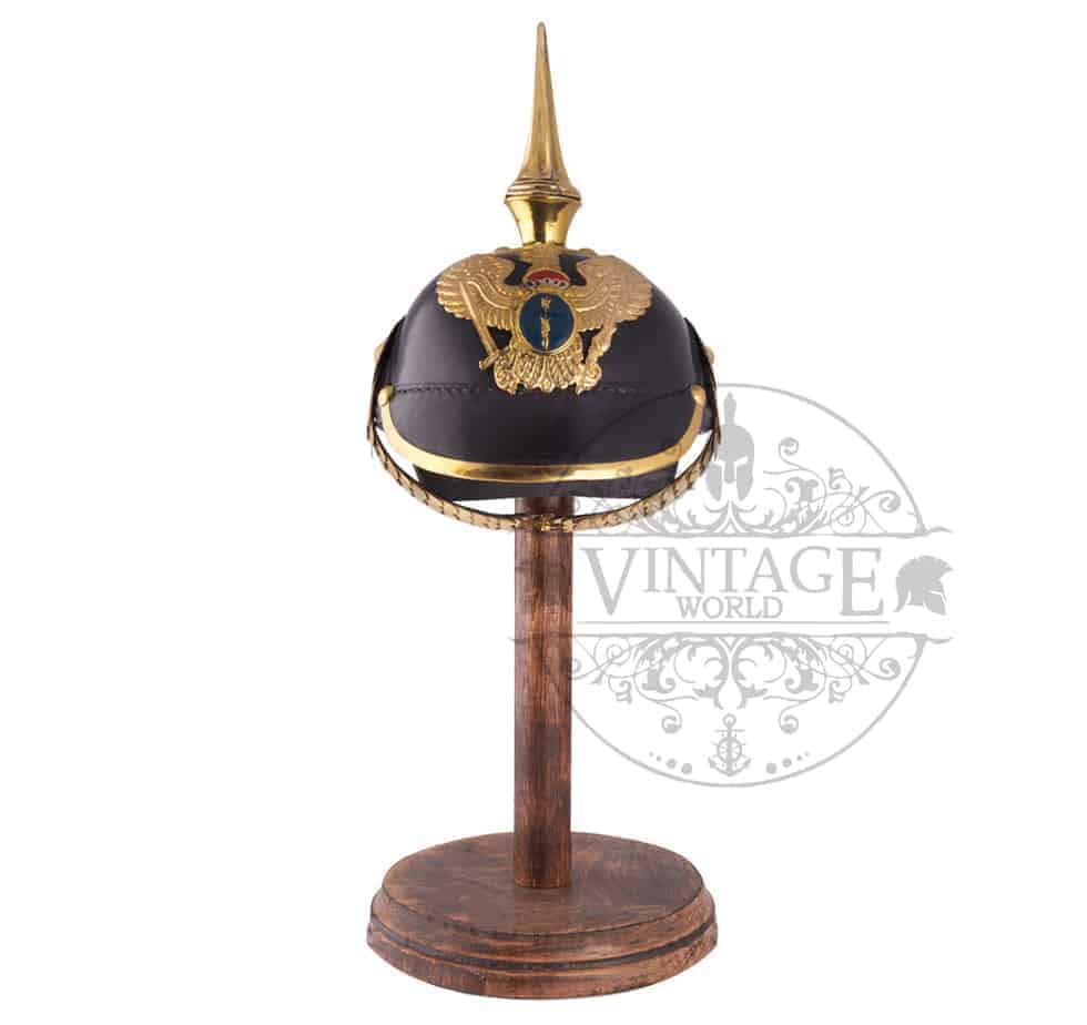 WWI Prussian Pickelhaube Spike Helmet - ( MH107 ) - Vintage World Australia - 2