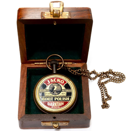 Jacko Boot Polish Pocket Watch- (PW102) - Vintage World Australia - 1