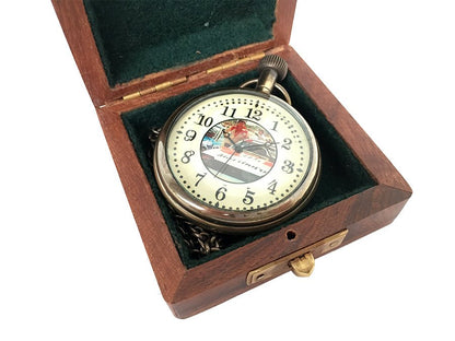 Peter Geoffrey Brock Brocky (Holden - The King Of The Mountain) Pocket Watch - (PW107) - Vintage World Australia - 5
