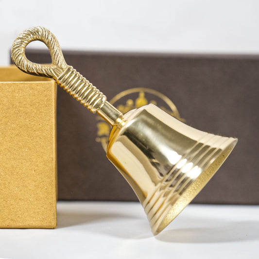 Premium Quality Brass Hand Bell - 80mm
