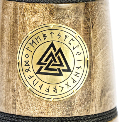Medieval Beer Mug - Valknut, The Viking symbol of Odin