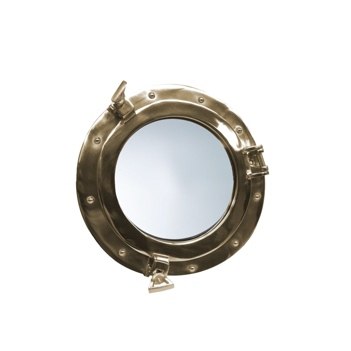 Brass 250mm Porthole Mirror - Vintage World Australia - 2