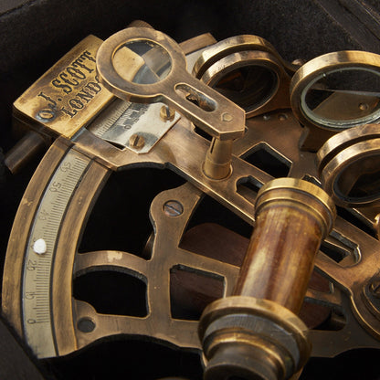 J Scott 155mm Nautical Sextant - ( STN102 ) - Vintage World Australia - 4
