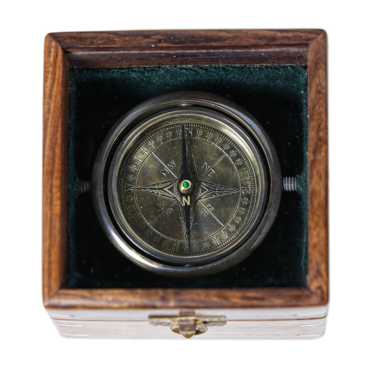 Stanley London 80mm Gimballed Box Compass With Glass Top - (CN108A)