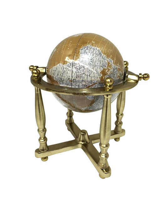 Horizontal Cradle Mount World Globe - 270mm - (WG107) - Vintage World Australia - 1