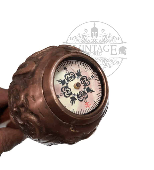 Compass Handle Walking Stick - (WS106) - Vintage World Australia - 1