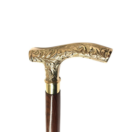Royal Brass Handle Walking Stick - Vintage World Australia - 1