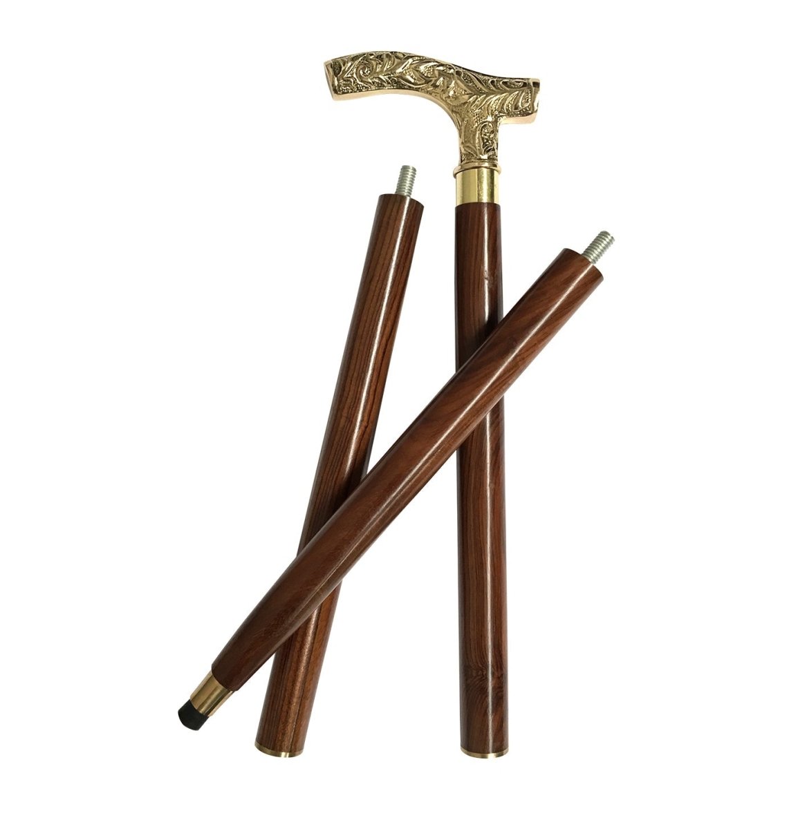 Royal Brass Handle Walking Stick - Vintage World Australia - 2