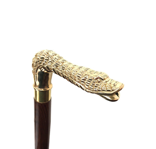 Snake Handle Walking Stick- (WS111) - Vintage World Australia - 1
