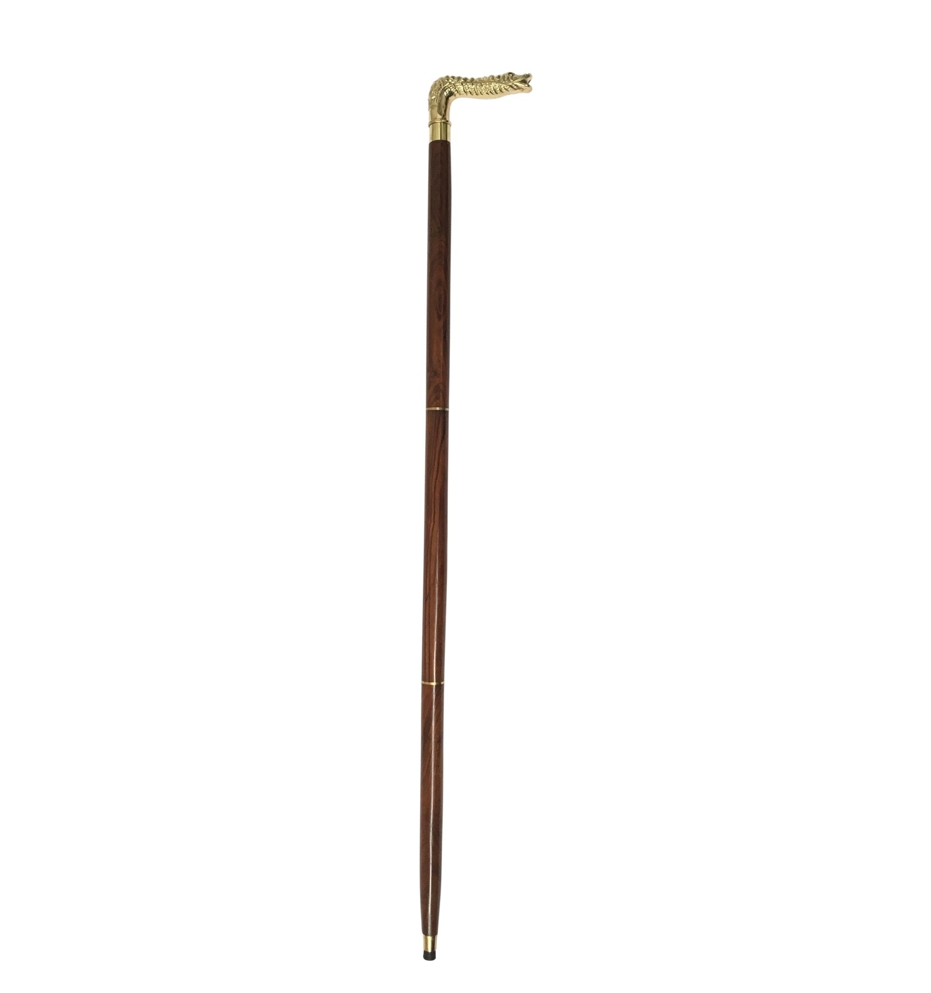 Snake Handle Walking Stick- (WS111) - Vintage World Australia - 2